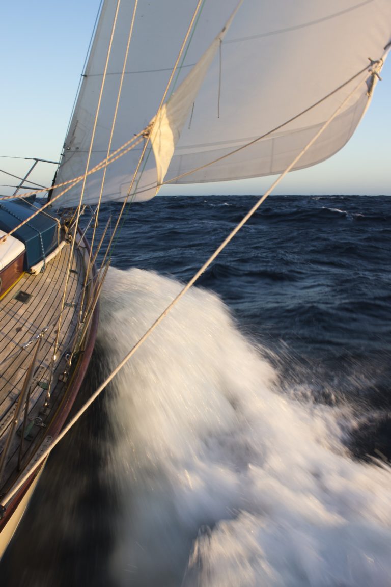 A bone in her teeth on passage from Cape Flattery to San Francisco 768x1152