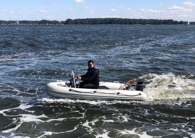 Current record holder with Flux Marine outboard