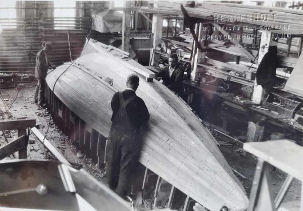Clara J being built in 1936 600x417