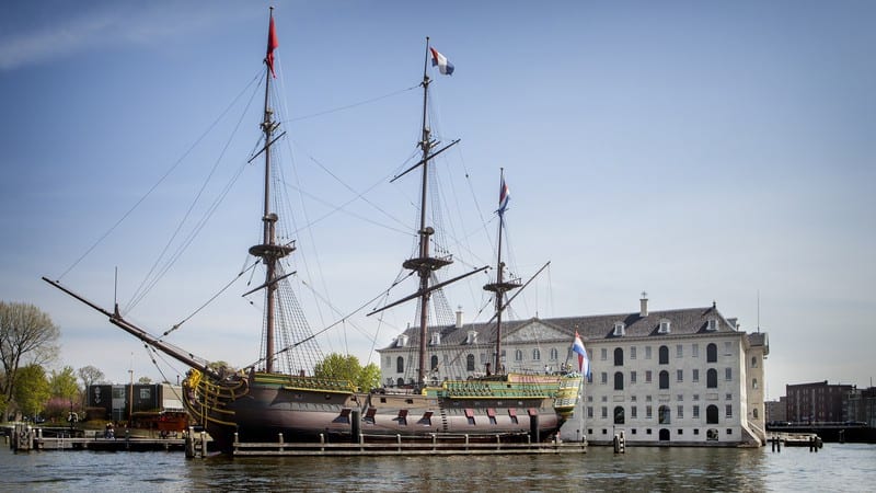 amsterdam museum maritime ship and building