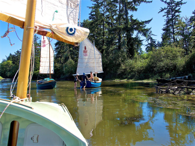 Elochoman Slough presented some thin water challenges 768x576