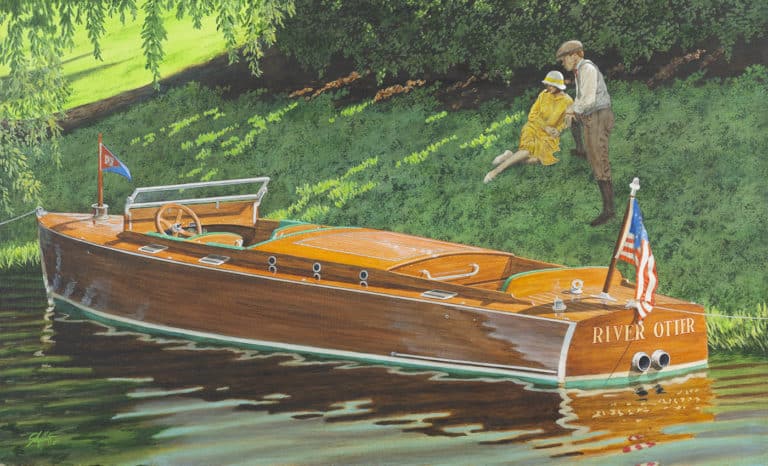 1920s Chris Craft Triple Cockpit 768x466
