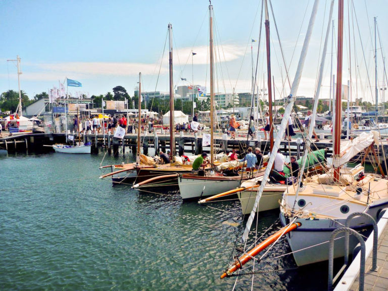 A view of the festival with couta boats in the foreground pro 768x576