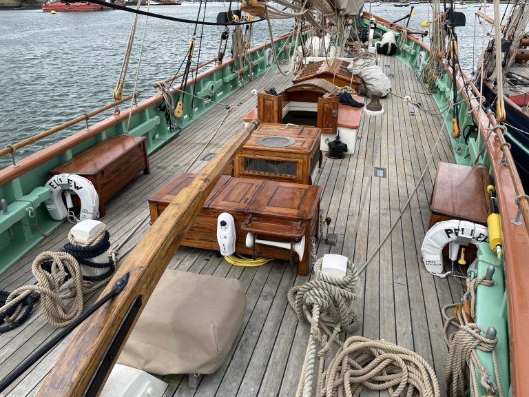 Falmouth Pilot Cutter Pellew deck forward 768x576