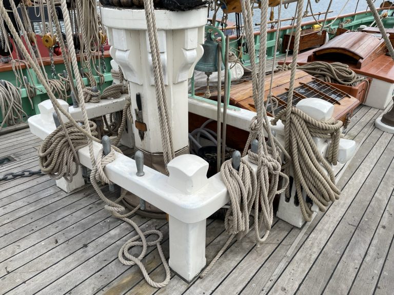 Falmouth Pilot Cutter Pellew fife rail 768x576